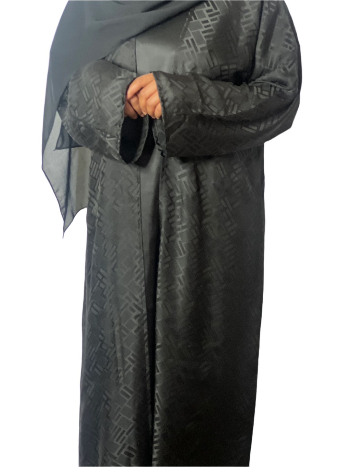 Alya 3 Piece Black Abaya Set