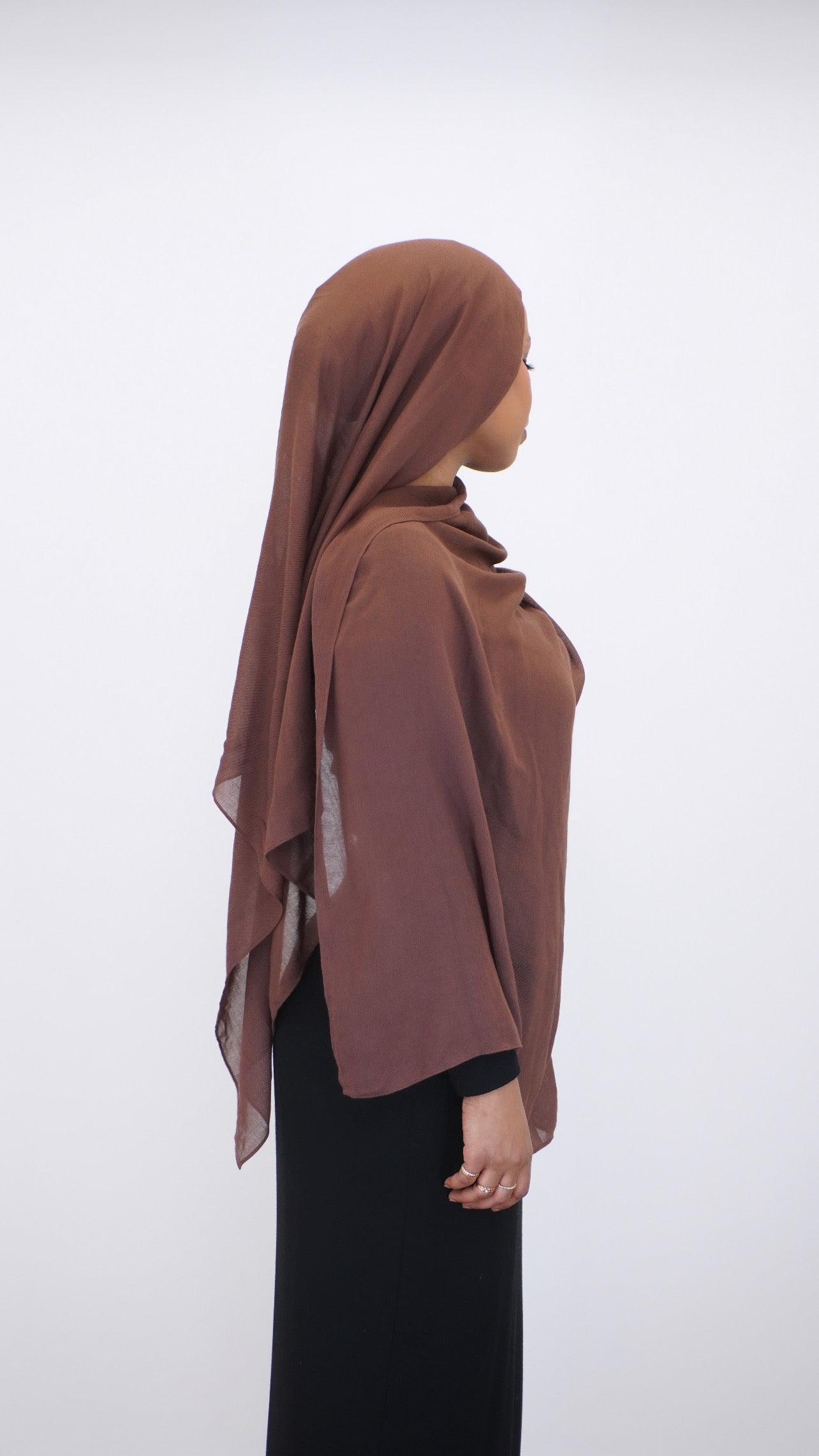 Brown modal hijab set