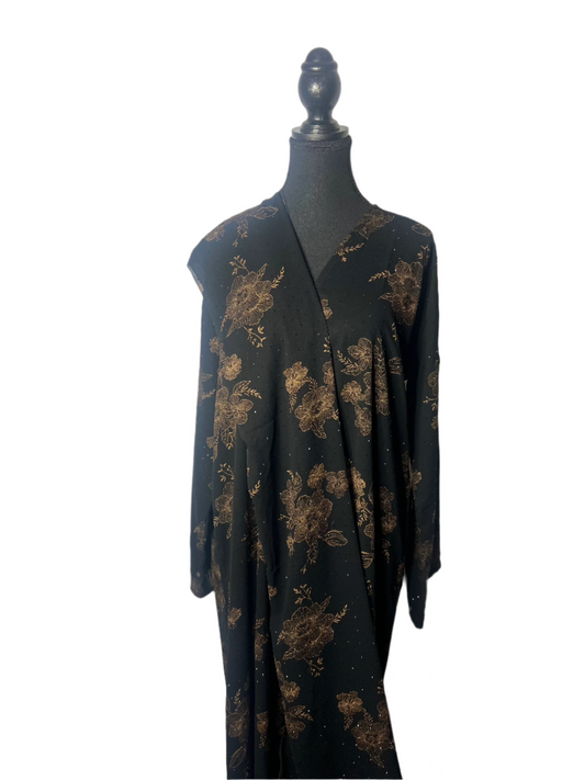 Luxury chiffon abaya set for Muslim women