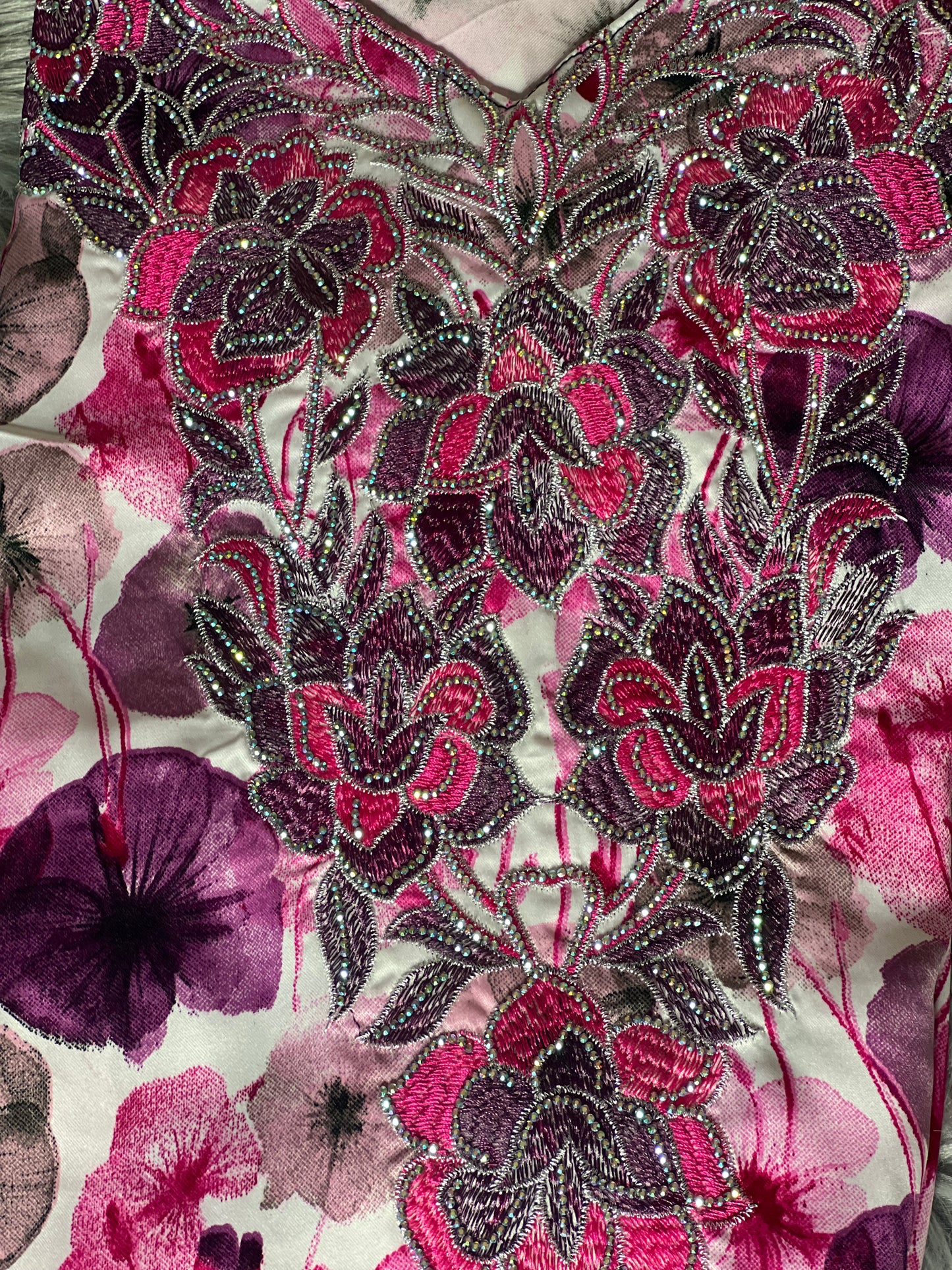 Zahra's Pink Floral Mukhawar Dress